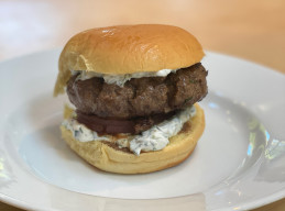 Lamb Burgers with Tzatziki and Grilled Onion