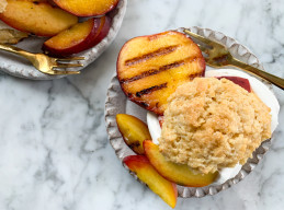 Grilled Peach Shortcakes