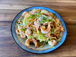 Coconut Mango Salad with Shrimp
