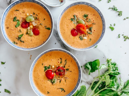 Sweet Corn Succotash Gazpacho