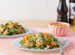 Farro, Butternut Squash, and Arugula Salad 