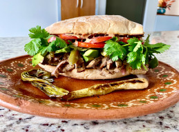 Pepitos (Mexican Steak Sandwiches with Chipotle Crema)