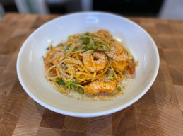 Sambal Shrimp Linguine