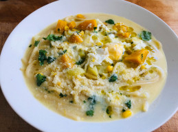 Sopa de Leche (Peruvian Milk Soup with Squash and Potatoes)