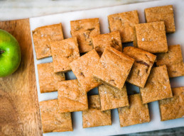 Apple Blondies with Brown Butter and Flaky Sea Salt