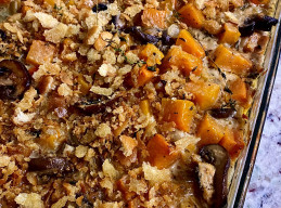 Winter Squash Gratin with Mushrooms