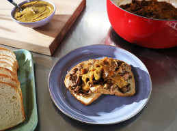 Slow-Cooked Brisket with Carolina BBQ Sauce