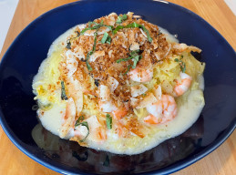 Spaghetti Squash with Coconut Shrimp