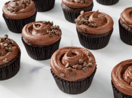Cream-Filled Blackout Cupcakes