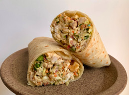 Gingery Rotisserie Chicken Salad Wraps