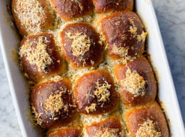 Parmesan-Herb Parker House Rolls