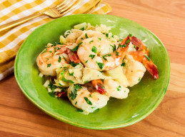 Shrimp Scampi with Artichokes