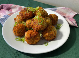 Everything Bagel Fried Rice Balls