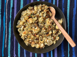 Warm Cauliflower Salad with Caper Vinaigrette