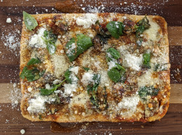 Meatball Pizza, Sicilian-Style