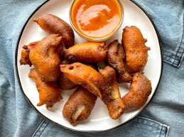 Corn Dog-Style Onion Wedges