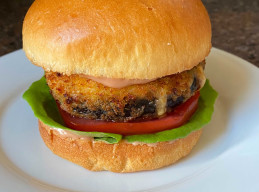 Air Fryer Juicy Lucy Mushroom Burgers