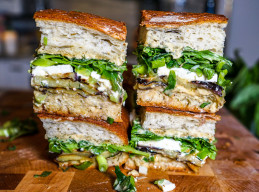 Grilled Eggplant Sandwiches