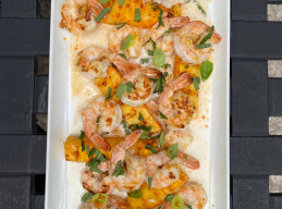 Grilled Pineapple and Shrimp