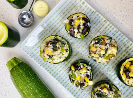 Stuffed Zucchini Bites 2 Ways