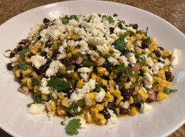 Grilled Corn and Black Bean Salad with Cilantro Vinaigrette