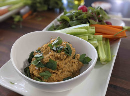 Spicy Chickpea Dip with Crudités