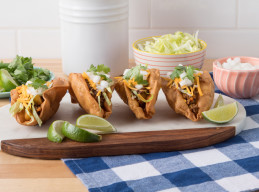 Puffy Tacos with Picadillo Filling