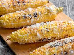 Grilled Corn with Bacon Mayo and Pecorino