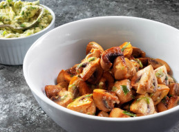 Pan Roasted Mushrooms with Green Garlic Miso Butter