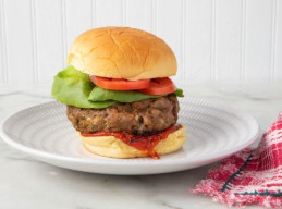 Curry Pork Burgers with Spicy Ketchup