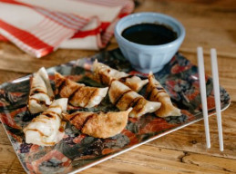 Bacon Brussels Sprout Pot Stickers