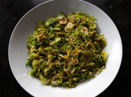 Sauteed Shredded Brussels Sprouts