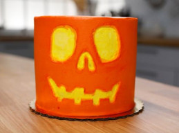 Carved Pumpkin Cake