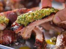 Argentinean-Style Ribs with Homemade Chimichurri