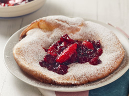 Dutch Baby with Cranberry-Orange Compote