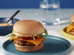 Roasted Winter Veggie Burgers