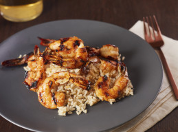 Agave-Glazed Shrimp