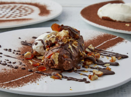 Chocolate Mousse with Hazelnut Praline 