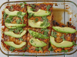 Chicken and Sweet Potato Enchilada Casserole