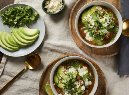 Shortcut Salsa Verde Turkey Soup
