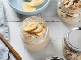 Chocolate and Peanut Butter Overnight Oats