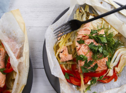 Salmon en Papillote for Two