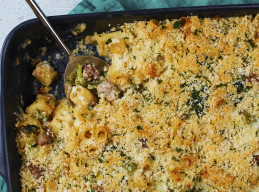 Broccoli and Italian Sausage Baked Pasta