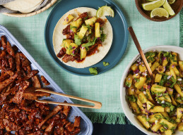 Shortcut Tacos Al Pastor with Pineapple Salsa