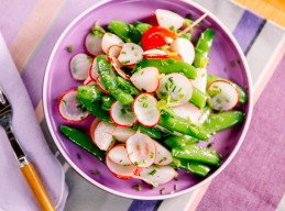 Sugar Snap Pea and Radish Salad