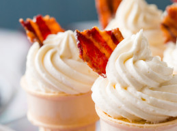 Maple Bacon Ice Cream Cone Cupcakes 
