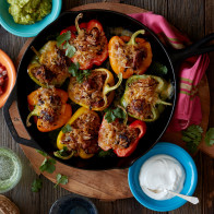 Healthy Chicken Fajita Stuffed Peppers