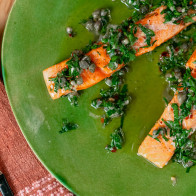 Encore: Slow-Cooked Salmon with Salsa Verde