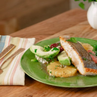 Encore: Crispy Salmon with Citrus and Avocado Salad