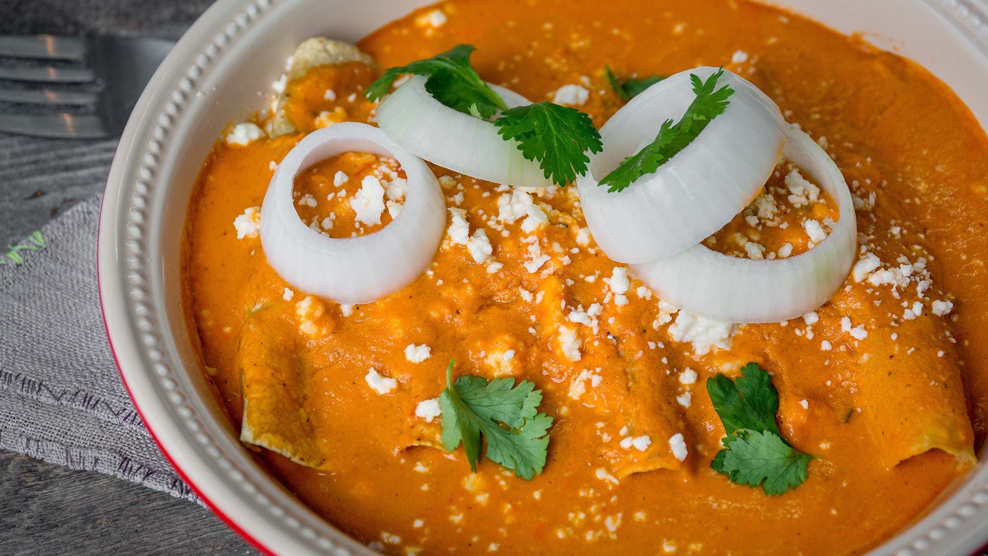 Creamy Enchiladas with Chicken, Tomatoes and Green Chile with Rick Bayless